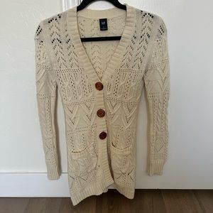 Cream white cardigan